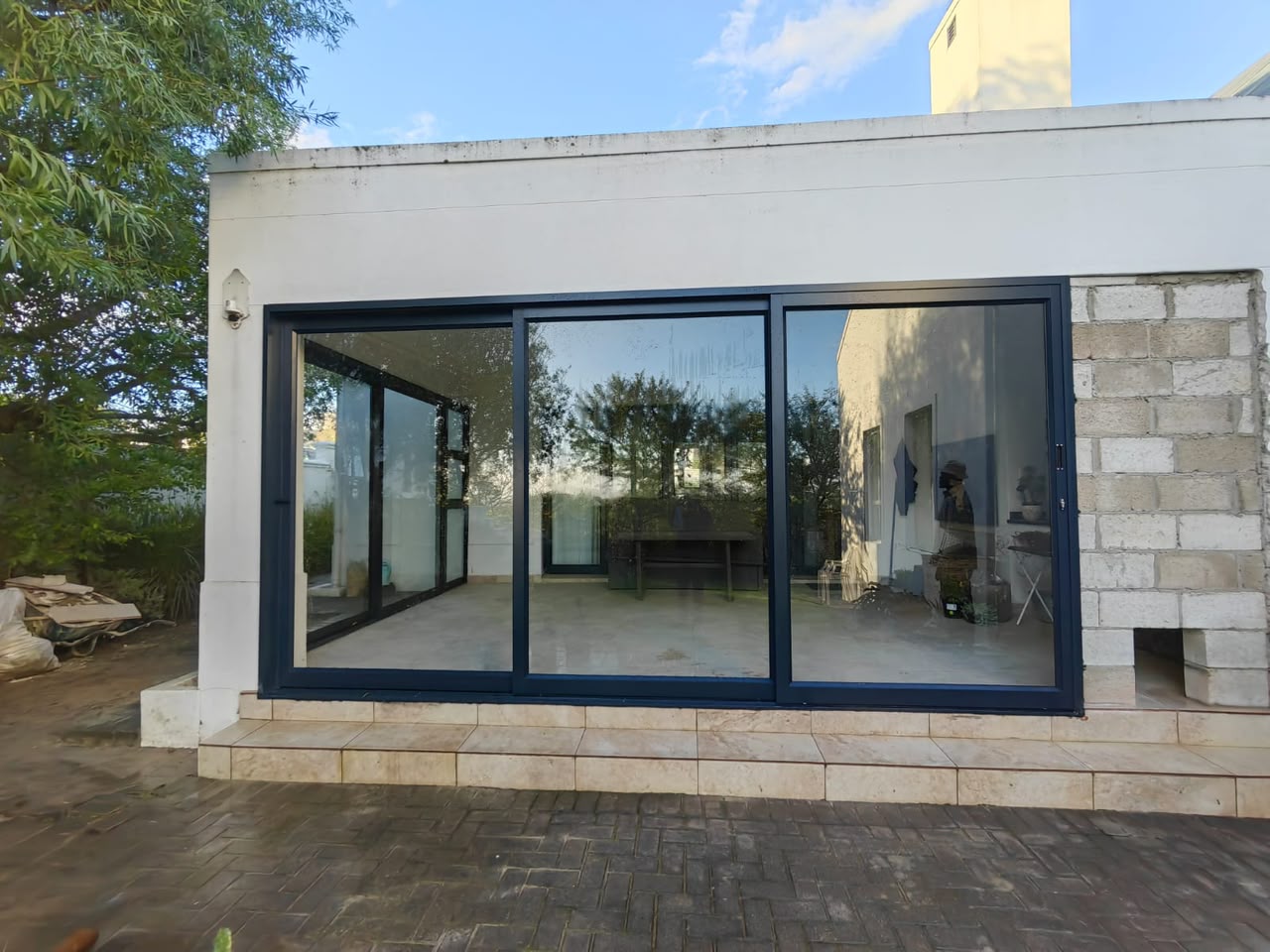 Three-Panel Aluminium Sliding Patio Door