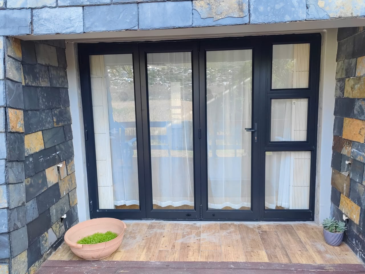 Four-Panel Aluminium Stacker Door